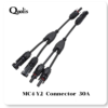 ขั้วต่อสายแบบเส้น MC4 Y2 CONECTOR 30A ออก 1 สาย รุ่น SMC4-2Y ( แพ็ค 1 คู่ ) สีดำ
